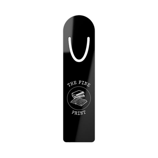 The Fine Print Bookmark - Black/White