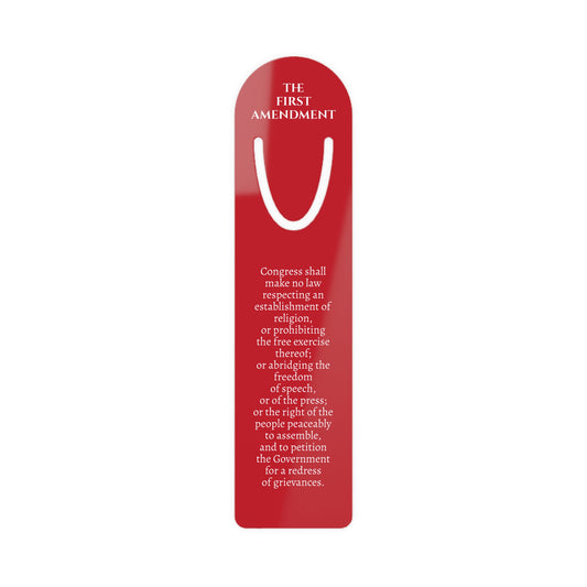 Bookmark - Bill of Rights First Amendment Quote (Red)