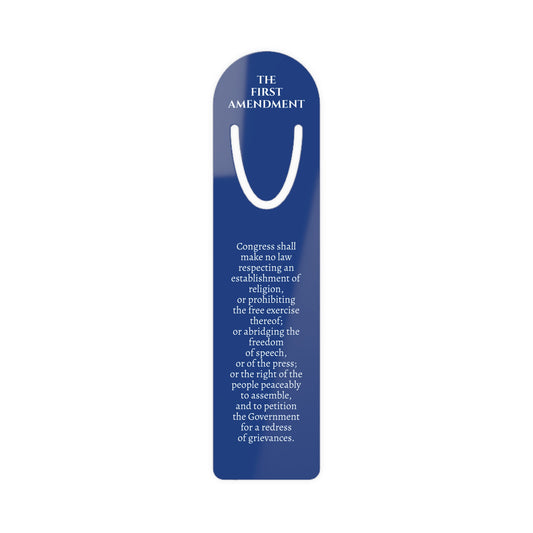 Bookmark - Bill of Rights First Amendment Quote (Dark Blue)